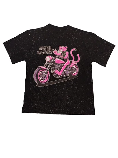 تیشرت لانگ پلنگ صورتی