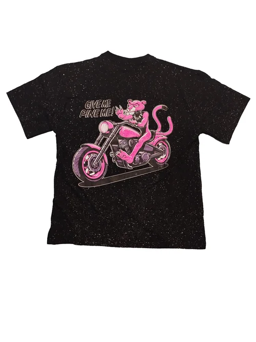 تیشرت لانگ پلنگ صورتی